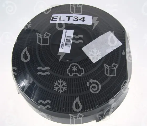 filtr uhlíkový odsavače par d = 255 mm, WHIRLPOOL - typ 34